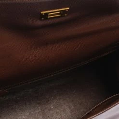 Hermes Chocolat Courchevel Leather Gold Hardware Kelly Sellier 32 Bag For Women -Deals Hermes Store luxury women hermes used handbags p349642 1604980811 012