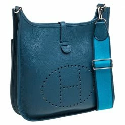 Hermes Collert Taurillion Clemence Leather Evelyne III PM Bag For Women -Deals Hermes Store luxury women hermes used handbags p350925 003