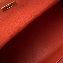 Hermes Rouge Pivoine Togo Leather Gold Hardware Kelly Retourne 32 Bag For Women -Deals Hermes Store luxury women hermes used handbags p350939 010