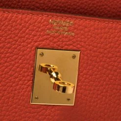 Hermes Rouge Pivoine Togo Leather Gold Hardware Kelly Retourne 32 Bag For Women -Deals Hermes Store luxury women hermes used handbags p350939 011