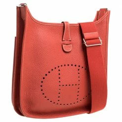 Hermes Cuivre Togo Leather Evelyne III PM Bag For Women -Deals Hermes Store luxury women hermes used handbags p351495 004