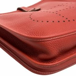 Hermes Cuivre Togo Leather Evelyne III PM Bag For Women -Deals Hermes Store luxury women hermes used handbags p351495 007