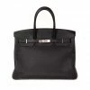 Hermes Hermès Black Togo Leather Palladium Hardware Birkin 35 Bag For Women -Deals Hermes Store luxury women hermes used handbags p352680 008