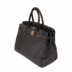 Hermes Hermès Black Togo Leather Palladium Hardware Birkin 35 Bag For Women 22 Hermes Hermès Black Togo Leather Palladium Hardware Birkin 35 Bag For Women -Deals Hermes Store luxury women hermes used handbags p352680 010