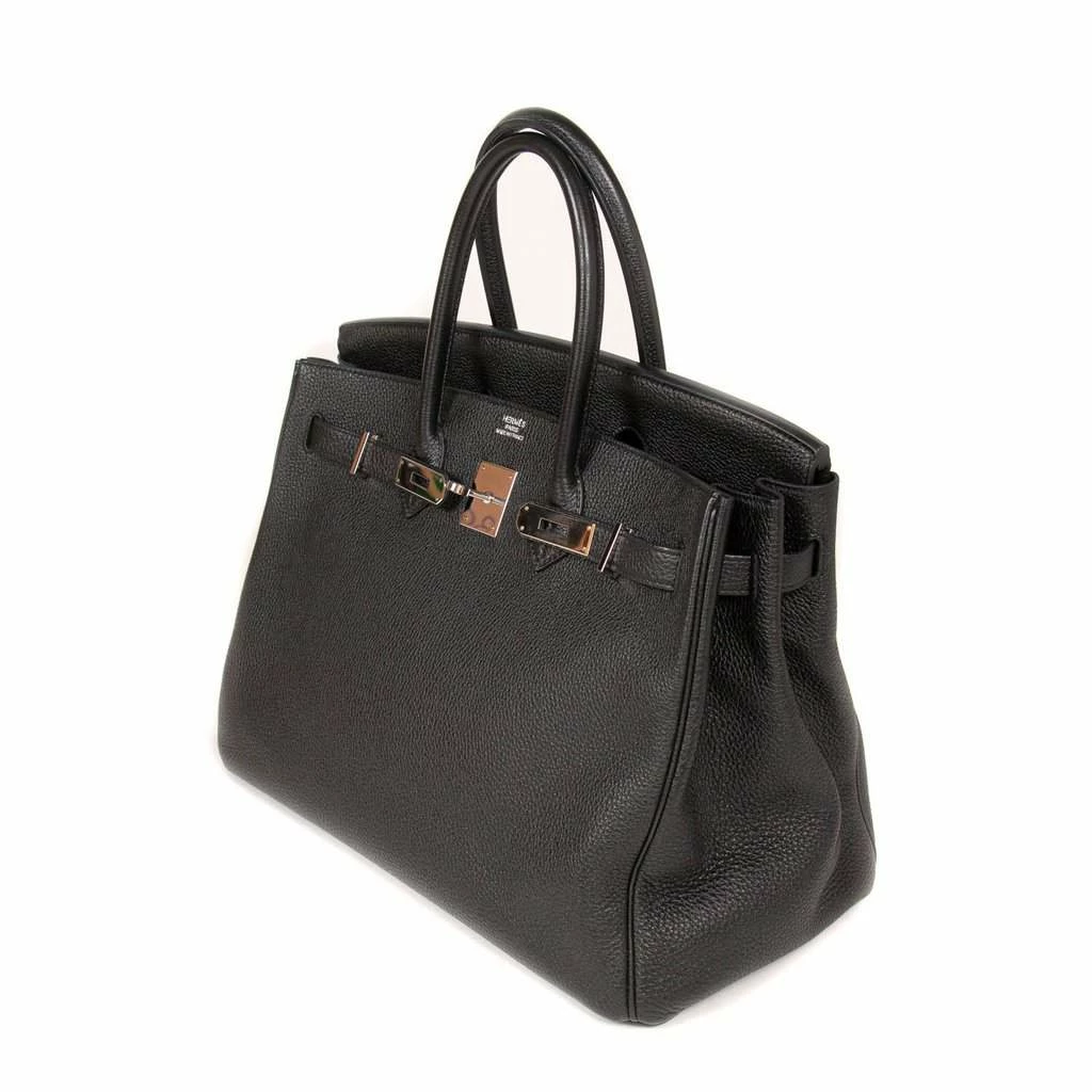 Hermes Hermès Black Togo Leather Palladium Hardware Birkin 35 Bag For Women 5 Hermes Hermès Black Togo Leather Palladium Hardware Birkin 35 Bag For Women - Image 3
