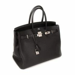 Hermes Hermès Black Togo Leather Palladium Hardware Birkin 35 Bag For Women 23 Hermes Hermès Black Togo Leather Palladium Hardware Birkin 35 Bag For Women -Deals Hermes Store luxury women hermes used handbags p352680 011