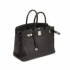 Hermes Hermès Black Togo Leather Palladium Hardware Birkin 35 Bag For Women 24 Hermes Hermès Black Togo Leather Palladium Hardware Birkin 35 Bag For Women -Deals Hermes Store luxury women hermes used handbags p352680 012