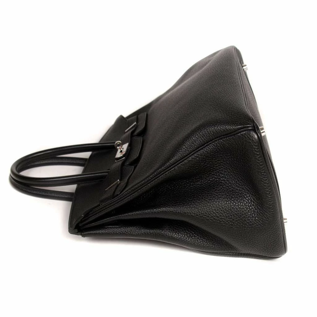 Hermes Hermès Black Togo Leather Palladium Hardware Birkin 35 Bag For Women 20 Hermes Hermès Black Togo Leather Palladium Hardware Birkin 35 Bag For Women - Image 18