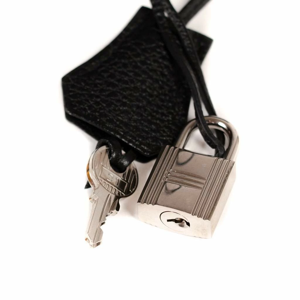 Hermes Hermès Black Togo Leather Palladium Hardware Birkin 35 Bag For Women 17 Hermes Hermès Black Togo Leather Palladium Hardware Birkin 35 Bag For Women - Image 15