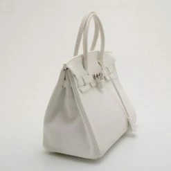 Hermes White Clemence Birkin 30 For Women -Deals Hermes Store luxury women hermes used handbags p35370 003