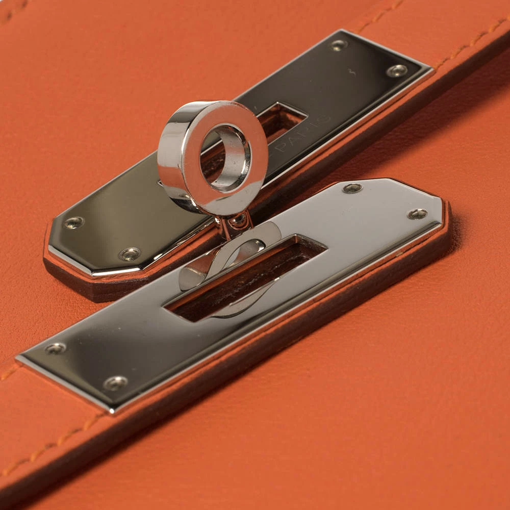 Hermes Mango Swift Leather Palladium Hardware Jypsiere 28 Bag For Women 8 Hermes Mango Swift Leather Palladium Hardware Jypsiere 28 Bag For Women - Image 6