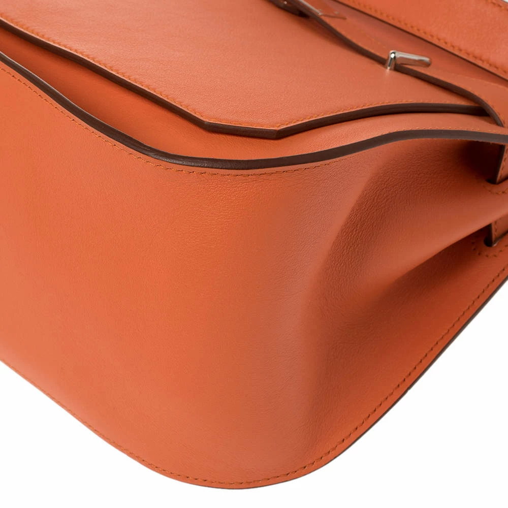 Hermes Mango Swift Leather Palladium Hardware Jypsiere 28 Bag For Women 16 Hermes Mango Swift Leather Palladium Hardware Jypsiere 28 Bag For Women - Image 14
