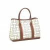 Hermes Ivory And Brown Garden Party Tote For Women -Deals Hermes Store luxury women hermes used handbags p35484 001