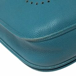 Hermes Blue Jean Togo Leather Evelyne III GM Bag For Women -Deals Hermes Store luxury women hermes used handbags p354959 011