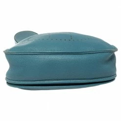 Hermes Blue Jean Togo Leather Evelyne III GM Bag For Women -Deals Hermes Store luxury women hermes used handbags p354959 012