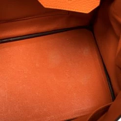 Hermes Orange Poppy Clemence Leather Palladium Hardware Birkin 35 Bag For Women -Deals Hermes Store luxury women hermes used handbags p356815 007