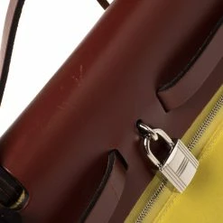 Hermes Lime/Rouge Canvas And Leather Herbag Zip 31 Bag For Women -Deals Hermes Store luxury women hermes used handbags p356851 007