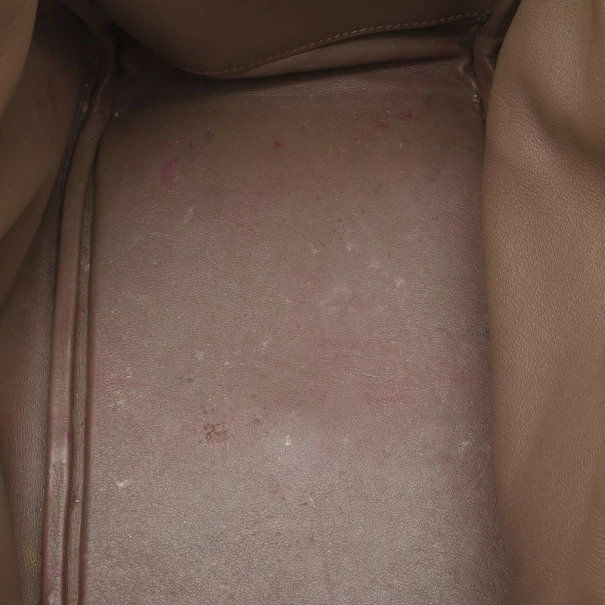 Hermes Grey Leather Lindy Shoulder Bag 30 CM For Women 9 Hermes Grey Leather Lindy Shoulder Bag 30 CM For Women - Image 7