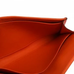 Hermes Orange Swift Leather Elan 29 Jige Clutch For Women -Deals Hermes Store luxury women hermes used handbags p358271 005
