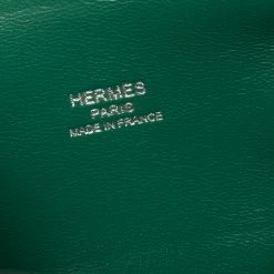 Hermes Hermès Vert Vertigo Chevre Mysore Leather Mini Bolide 1923 Bag For Women -Deals Hermes Store luxury women hermes used handbags p358283 005