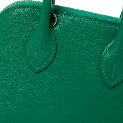 Hermes Hermès Vert Vertigo Chevre Mysore Leather Mini Bolide 1923 Bag For Women -Deals Hermes Store luxury women hermes used handbags p358283 010