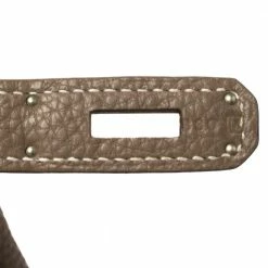 Hermes Hermès Etoupe Togo Leather Palladium Hardware Birkin 35 Bag For Women -Deals Hermes Store luxury women hermes used handbags p358353 004