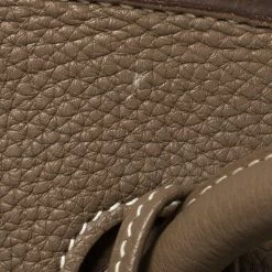 Hermes Hermès Etoupe Togo Leather Palladium Hardware Birkin 35 Bag For Women -Deals Hermes Store luxury women hermes used handbags p358353 013