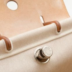 Hermes Tan Leather And Beige Toile Canvas Herbag For Women -Deals Hermes Store luxury women hermes used handbags p35840 0010