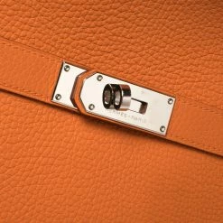 Hermes Orange Clemence Leather Palladium Hardware Jypsiere 34 Bag For Women -Deals Hermes Store luxury women hermes used handbags p358727 005