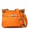 Hermes Orange Clemence Leather Palladium Hardware Jypsiere 34 Bag For Women -Deals Hermes Store luxury women hermes used handbags p358727 009