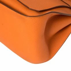 Hermes Orange Clemence Leather Palladium Hardware Jypsiere 34 Bag For Women -Deals Hermes Store luxury women hermes used handbags p358727 010