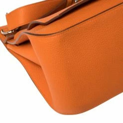 Hermes Orange Clemence Leather Palladium Hardware Jypsiere 34 Bag For Women -Deals Hermes Store luxury women hermes used handbags p358727 011