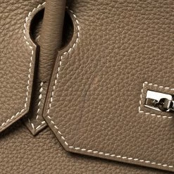 Hermes Etoupe Grey Togo Leather Palladium Hardware Birkin 40 Bag For Women -Deals Hermes Store luxury women hermes used handbags p359918 003