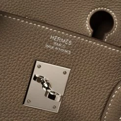 Hermes Etoupe Grey Togo Leather Palladium Hardware Birkin 40 Bag For Women -Deals Hermes Store luxury women hermes used handbags p359918 005