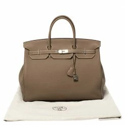 Hermes Etoupe Grey Togo Leather Palladium Hardware Birkin 40 Bag For Women -Deals Hermes Store luxury women hermes used handbags p359918 010