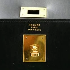Hermes Black Box Leather Kelly 32 Bag For Women -Deals Hermes Store luxury women hermes used handbags p360137 006