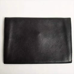 Hermes Black Leather Vintage Rio Clutch Bag For Women -Deals Hermes Store luxury women hermes used handbags p360158 006