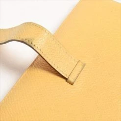 Hermes Yellow Epsom Leather Bearn Classic Wallet For Women -Deals Hermes Store luxury women hermes used handbags p360347 007