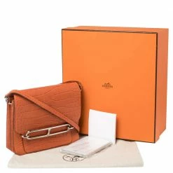 Hermes Pain D’ Epice Matte Alligator Roulis 23 Bag For Women -Deals Hermes Store luxury women hermes used handbags p361042 007