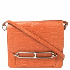 Hermes Pain D’ Epice Matte Alligator Roulis 23 Bag For Women