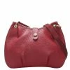 Hermes Red Leather Rodeo Bag For Women