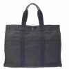 Hermes Grey Toile Canvas Herline GM Bag For Women