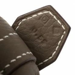 Hermes Gris Tourterelle Clemence Leather Bolide 35 Bag For Women -Deals Hermes Store luxury women hermes used handbags p365162 012