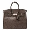 Hermes Havane Ostrich Palladium Hardware Birkin 25 Bag For Women -Deals Hermes Store luxury women hermes used handbags p367385 1607603139 004