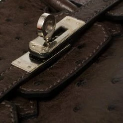 Hermes Havane Ostrich Palladium Hardware Birkin 25 Bag For Women -Deals Hermes Store luxury women hermes used handbags p367385 1607603156 008