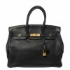 Hermes Black Taurillon Clemence Leather Gold Hardware Birkin 35 Bag For Women -Deals Hermes Store luxury women hermes used handbags p368420 014