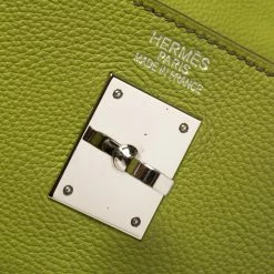 Hermes Apple Green Togo Leather Palladium Hardware Kelly Retourne 35 Bag For Women -Deals Hermes Store luxury women hermes used handbags p368424 004