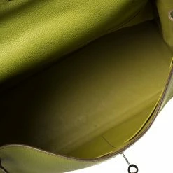 Hermes Apple Green Togo Leather Palladium Hardware Kelly Retourne 35 Bag For Women -Deals Hermes Store luxury women hermes used handbags p368424 007
