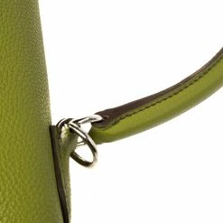Hermes Apple Green Togo Leather Palladium Hardware Kelly Retourne 35 Bag For Women -Deals Hermes Store luxury women hermes used handbags p368424 011