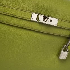 Hermes Apple Green Togo Leather Palladium Hardware Kelly Retourne 35 Bag For Women -Deals Hermes Store luxury women hermes used handbags p368424 013